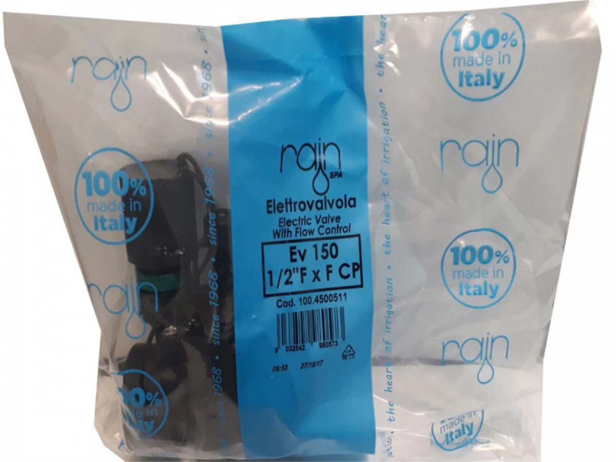 شیر برقی رین مدل RN150 مناسب گلخانه به همراه بسته بندی محصول